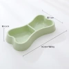INS manufacturer's special offer wholesale dog bone-shaped pet double-bowl macaron-shaped dog double-bowl pet bowl details Picture